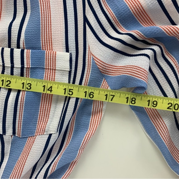 Urban Girl Women’s Belted Cargo Shirt Dress Tunic Mini Tie Waist Stripe Small - Picture 10 of 16